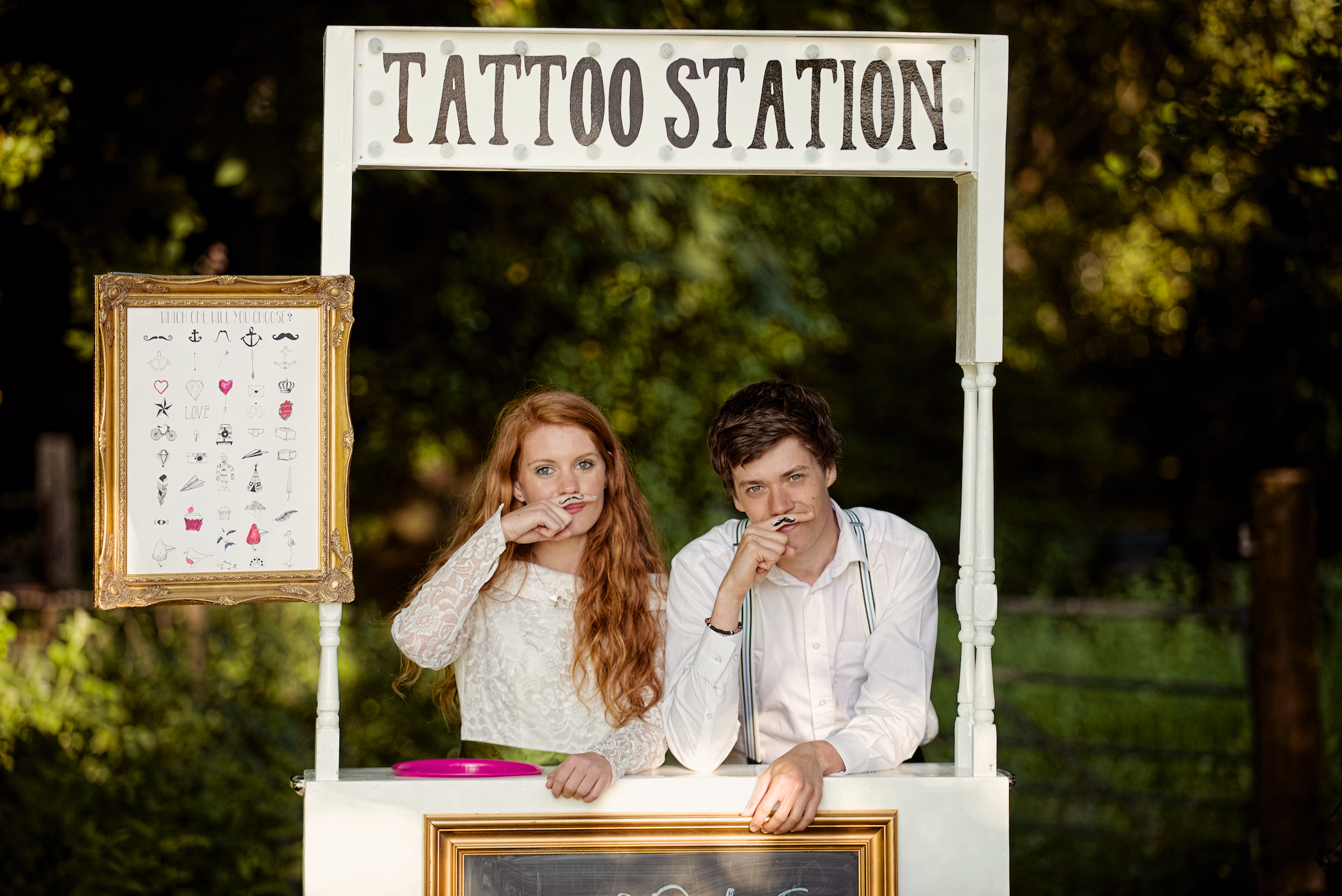 wedding tattoo station