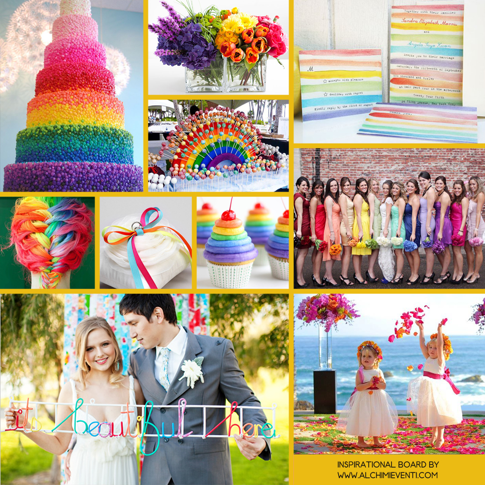 rainbow style mood board