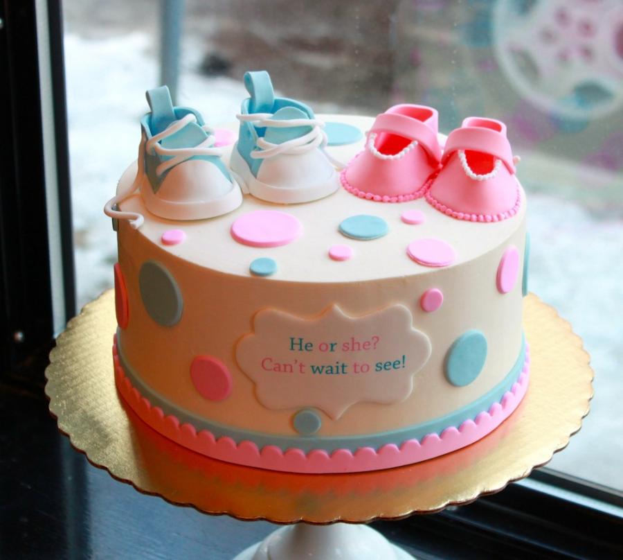 torta per baby shower gender reveal party