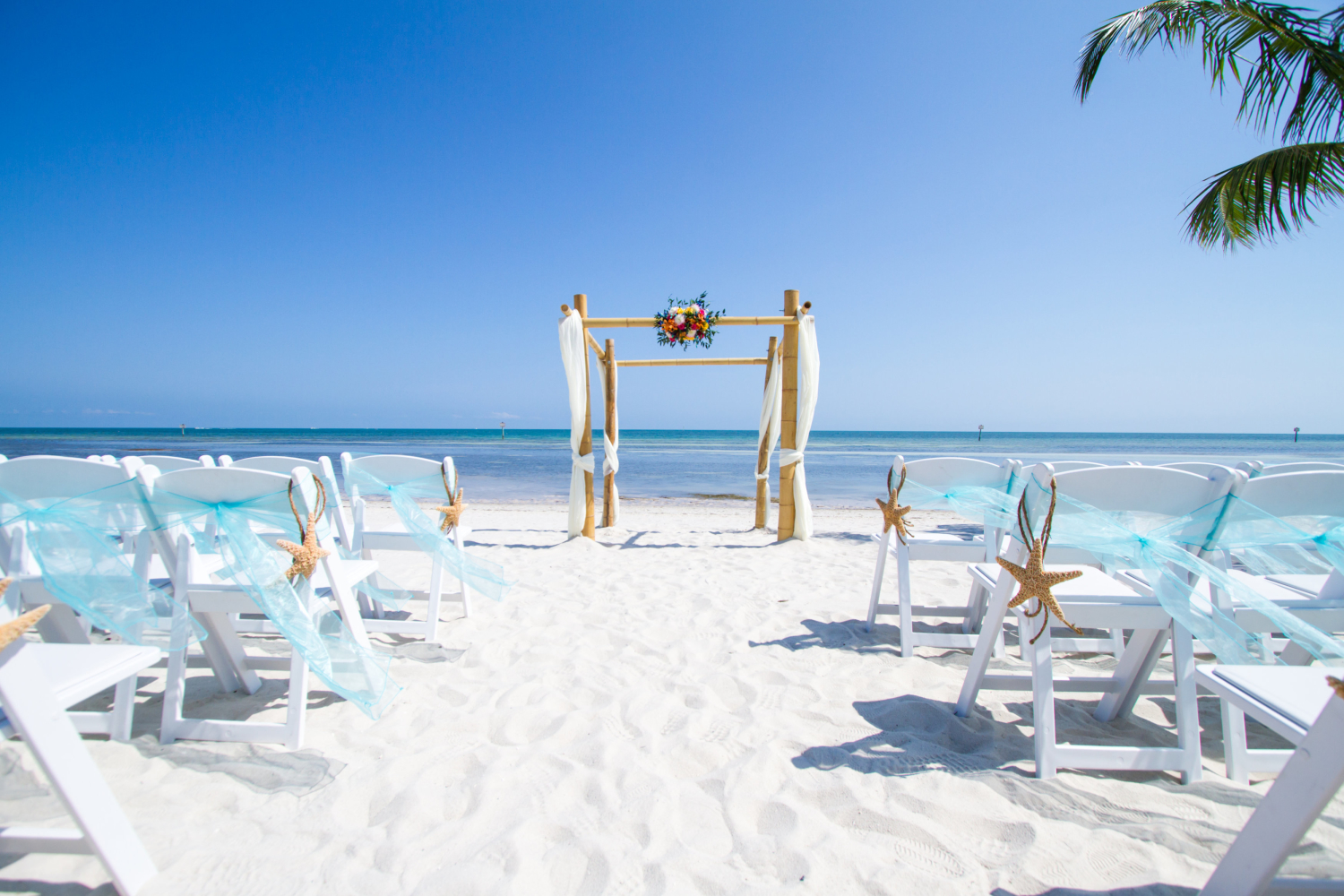 beach themed wedding ceremony