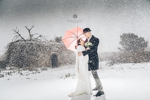 matrimonio sotto la neve in Puglia a Bari